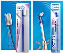 Ортодонтическая зубная щётка и Однопучковая зубная щётка